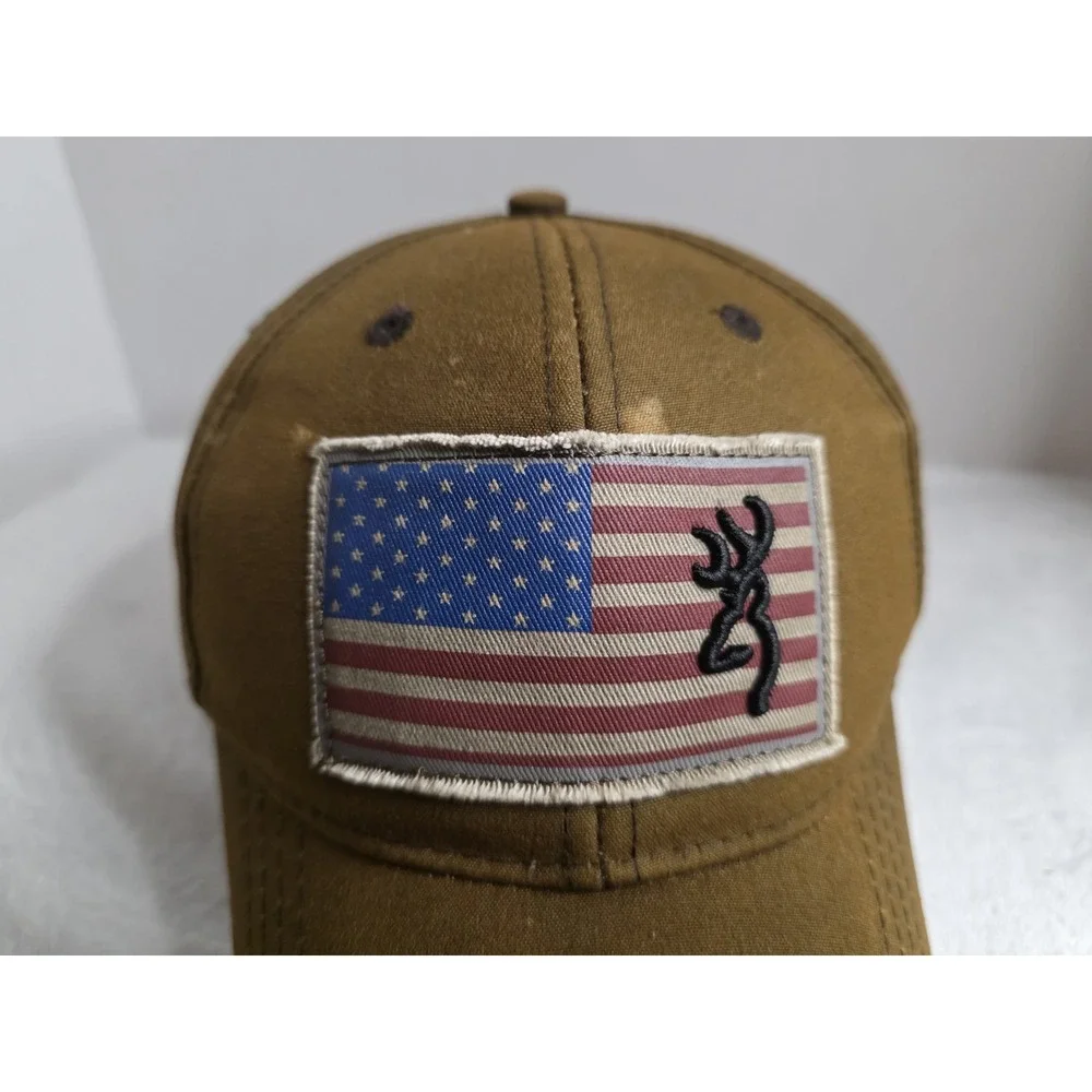 Browning Liberty Wax American Flag Baseball Cap‎